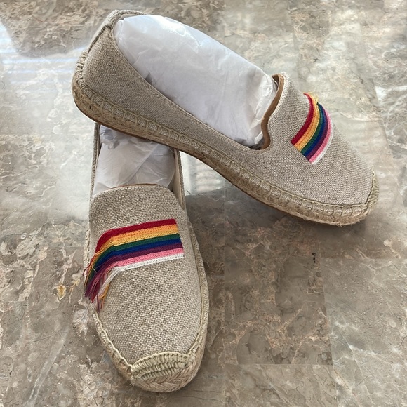 Soludos Pride 🌈 Smoking Slipper Espadrilles Size 5.5 - Picture 3 of 12